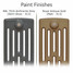 CI-RG-6-PAINT-12-13 - Royal Georgian 6 Column Cast Iron Radiator H760mm x W1766mm CI-RG-6-PAINT-12-13 - Royal Georgian 6 Column Cast Iron Radiator H760mm x W1766mm